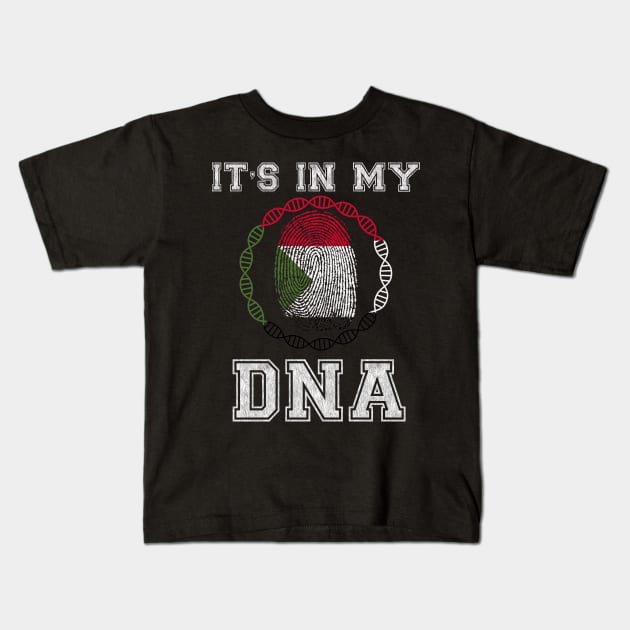 Sudan  It's In My DNA - Gift for Sudanese From Sudan Kids T-Shirt by Country Flags